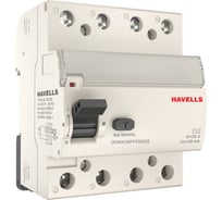 Устройство защитного отключения Havells 3P+N, In 25А, In 30 мА, Тип АС, 4М. 7701632