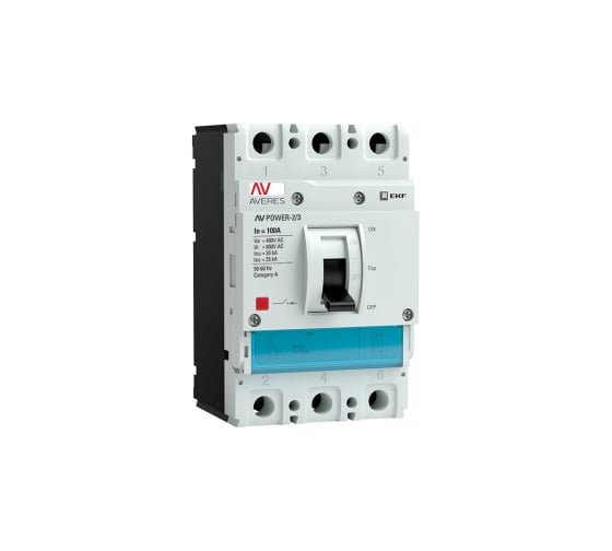 Автоматический выключатель EKF AV POWER-2/3 100А 35kA TR mccb-23-100-TR-av 1