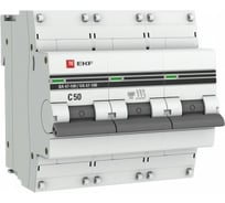 Автоматический выключатель EKF ВА 47-100 3P 50А C 10kA PROxima mcb47100-3-50C-pro