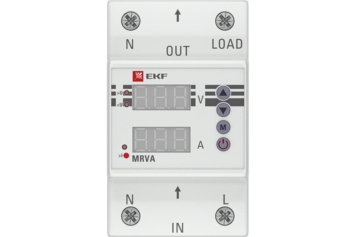Реле напряжения и тока EKF PROxima MRVA, с дисплеем, 63A, 63A PROxima .
