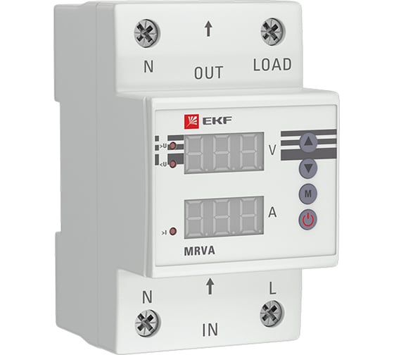 Реле напряжения и тока EKF с дисплеем MRVA 63A PROxima MRVA-63A 16059076