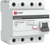 Устройство защитного отключения EKF ВД-100, 4P, 63А/30мА, PROxima elcb-4-63-30-e-a-pro