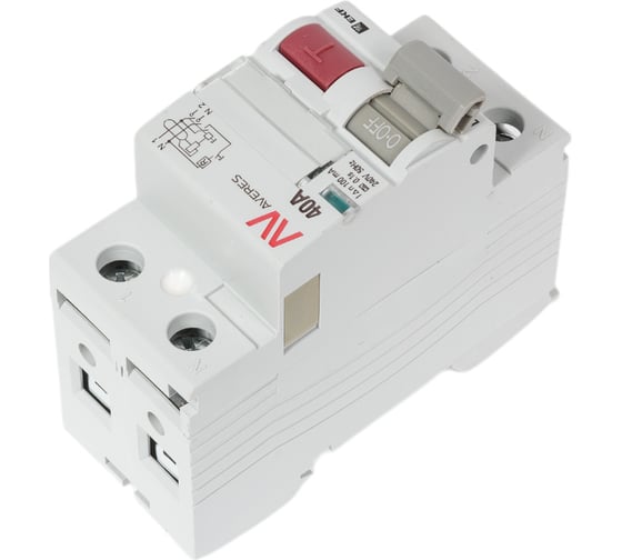Устройство защитного отключения EKF DV 2P 40А/100мА A AVERES rccb-2-40-100-a-av