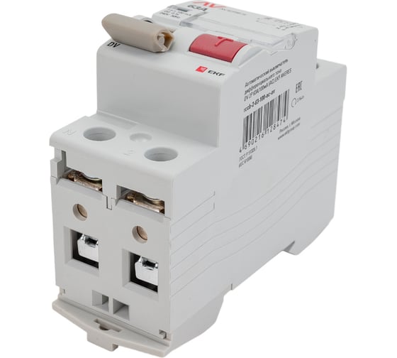 Устройство защитного отключения EKF DV 2P 63А/100мА AC AVERES rccb-2-63-100-ac-av