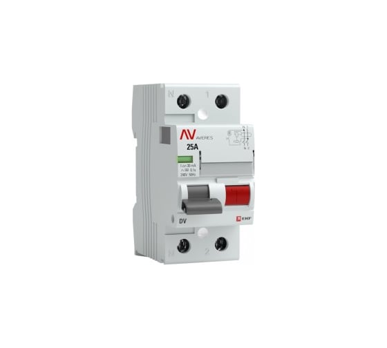 Устройство защитного отключения EKF DV 2P 40А/300мА AC AVERES rccb-2-40-300-ac-av