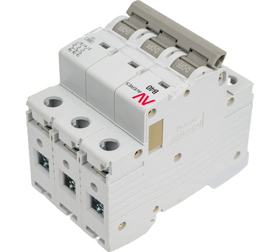 Автоматический выключатель EKF AV-6 3P 40A B 6kA AVERES mcb6-3-40B-av