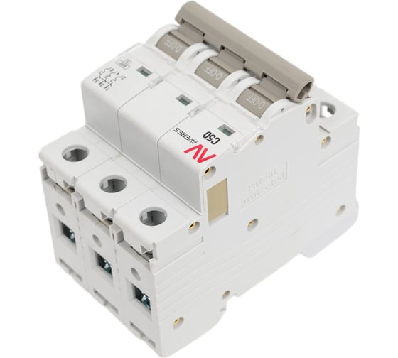 Автоматический выключатель EKF AV-6 3P 50A 6kA AVERES mcb6-3-50C-av