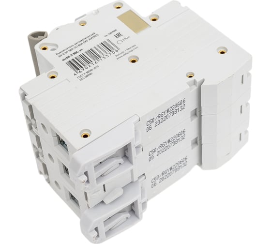 Автоматический выключатель EKF AV-6 3P 50A 6kA AVERES mcb6-3-50C-av