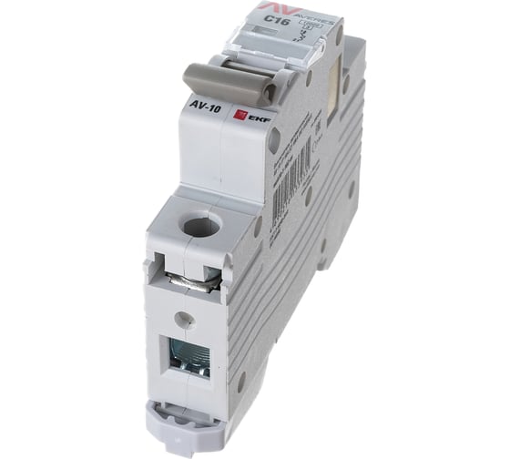 Автоматический выключатель EKF AVERES AV-10, 1P, 16A (C) 10kA mcb10-1-16C-av