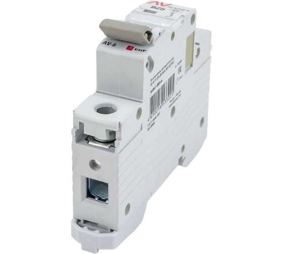 Автоматический выключатель EKF AVERES AV-6, 1P, 25A, B, 6kA mcb6-1-25B-av