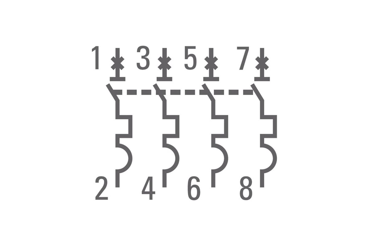 Автоматический выключатель EKF PROxima ВА 47-63, 4P, 25А, C, 4,5kA ...
