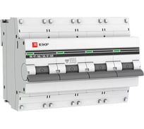 Автоматический выключатель EKF PROxima ВА 47-100, 4P, 10А, D, 10kA mcb47100-4-10D-pro