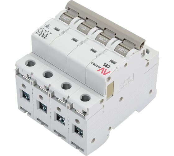 Автоматический выключатель EKF AVERES AV-6, 4P, 25A, C, 6kA mcb6-4-25C-av