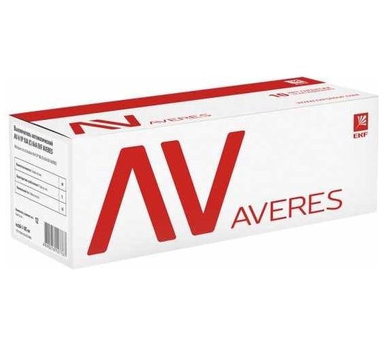 Автоматический выключатель EKF AVERES AV-6, 4P, 63A, D, 6kA mcb6-4-63D-av