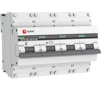Автоматический выключатель EKF PROxima ВА 47-100, 4P, 25А, C, 10kA mcb47100-4-25C-pro