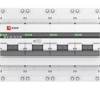 Автоматический выключатель EKF PROxima ВА 47-100, 4P, 16А, D, 10kA mcb47100-4-16D-pro