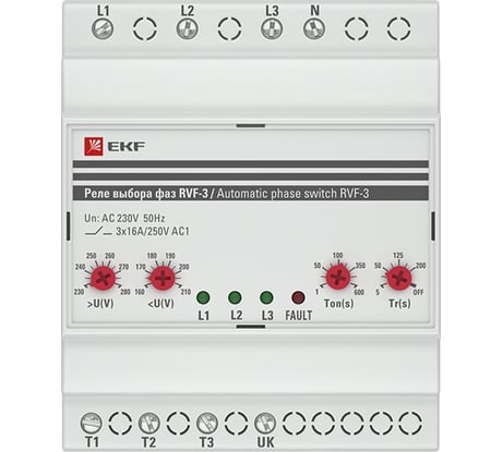 Реле выбора фаз EKF PROxima РВФ-3 RVF-3