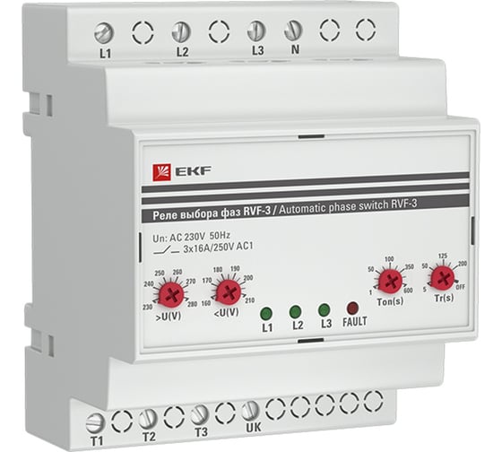 Реле выбора фаз EKF PROxima РВФ-3 RVF-3