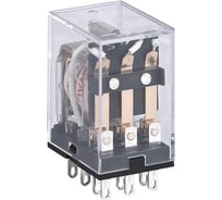 Промежуточное реле CHINT JZX-22F(D) 4 контакта, с индикатором LED, 3А, 12В DC 285383