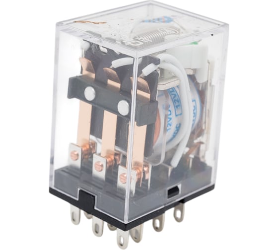 Промежуточное реле CHINT JZX-22F(D) 3 контакта, с индикатором LED, 5А, 12В AC 285355