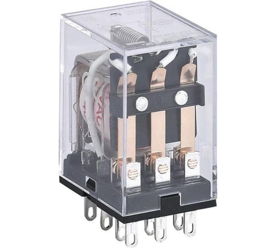 Промежуточное реле CHINT JZX-22F(D) 4 контакта, с индикатором LED, 3А, 24В AC 285375