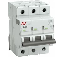 Автоматический выключатель EKF AV-10, 3P, 40A, 10kA, AVERES mcb10-3-40C-av