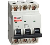 Автоматический выключатель EKF ВА 47-63, 3P, 5А, 4,5kA, SQ mcb4763-3-05C