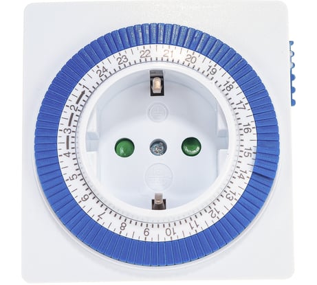 Розетка с механическим таймером Smartbuy 3600Вт, 96 вкл./выкл. сутки, интервал 15 мин. SBE-STM1