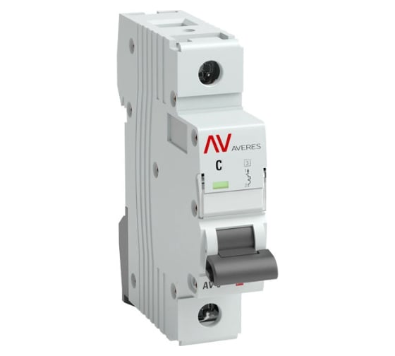 Автоматический выключатель EKF AVERES AV-10, 1P, 50A, C, 10kA, SQ mcb*10-1-50C-av 1