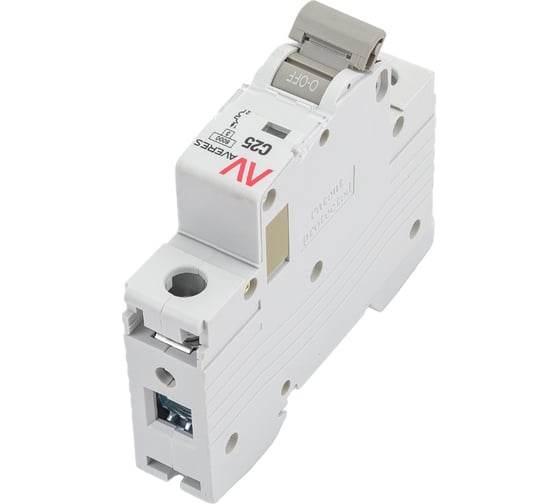 Автоматический выключатель EKF AVERES AV-6, 1P, 25A, C, 6kA mcb6-1-25C-av
