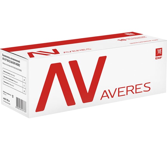Автоматический выключатель EKF AVERES AV-6, 1P, 16A, C, 6kA, mcb6-1-16C-av