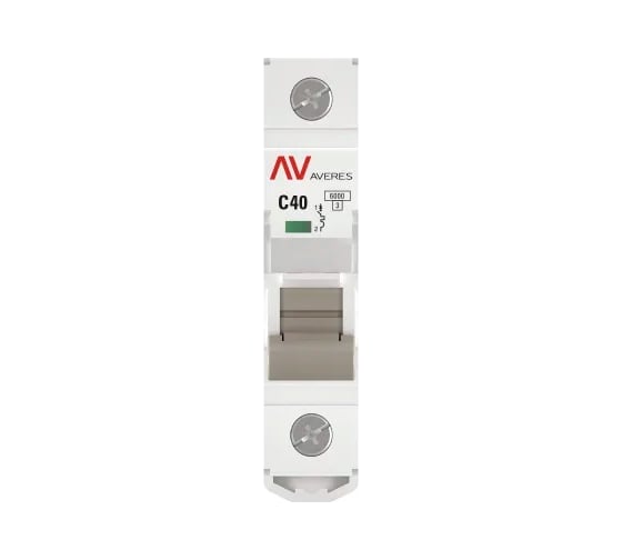Автоматический выключатель EKF AVERES AV-6, 1P, 40A, C, 6kA mcb6-1-40C-av