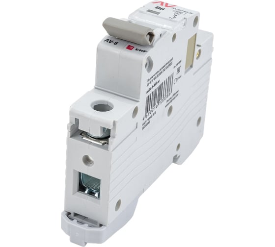 Автоматический выключатель EKF AVERES AV-6, 1P, 6A, 6kA mcb6-1-06B-av