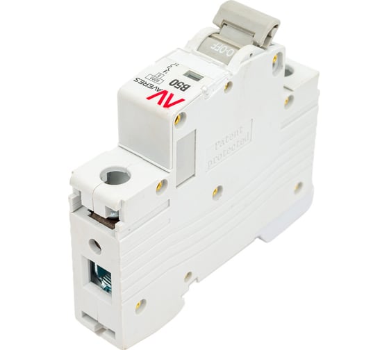 Автоматический выключатель EKF AV-6, 1P, 50A, 6kA, AVERES mcb6-1-50B-av
