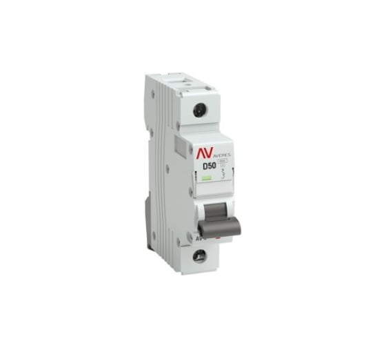 Автоматический выключатель EKF AV-6, 1P, 50A, 6kA, AVERES mcb6-1-50D-av 1