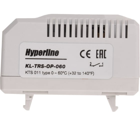 Термостат Hyperline KL-TRS-OP-060 нормально-разомкнутый 0-60C для охлаждения, аналог KTS 011 230250