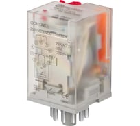 Универсальное реле РЕЛЕОН 3 перекидных контакта 10А ; 230В AC; 11 штырьковый разъем RP613823005