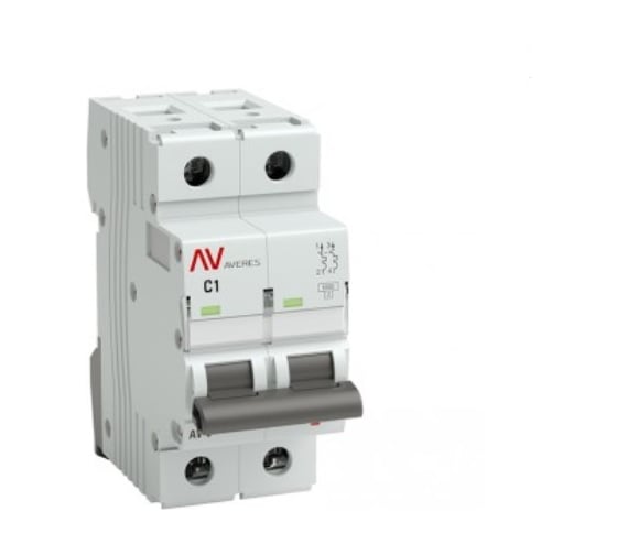 Автоматический выключатель EKF AV-6 DC 2P 2A C 6kA AVERES mcb6-DC-2-02C-av