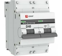 Автоматический выключатель EKF 2P 40А D 10kA ВА 47-100 PROxima mcb47100-2-40D-pro