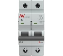 Автоматический выключатель EKF AV-6 2P 2A C 6kA AVERES mcb6-2-02C-av