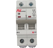 Автоматический выключатель EKF AV-6 2P 6A C 6kA AVERES mcb6-2-06C-av
