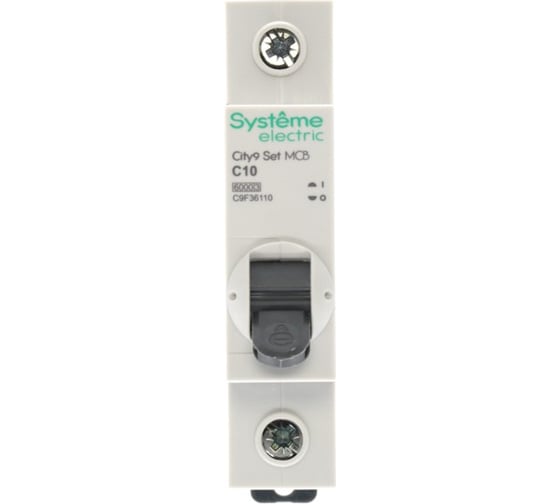 Автоматический выключатель (ав) Systeme Electric City9 set с 10а 1p 6ka 230в C9F36110