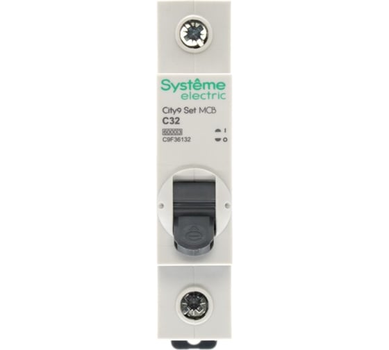 Автоматический выключатель (ав) Systeme Electric City9 set с 32а 1p 6ka 230в C9F36132
