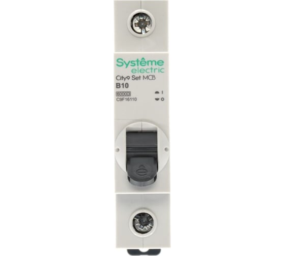 Автоматический выключатель (ав) Systeme Electric City9 set b 10а 1p 6ka 230в C9F16110