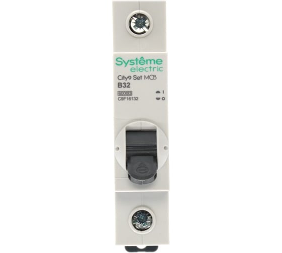 Автоматический выключатель (ав) Systeme Electric City9 set b 32а 1p 6ka 230в C9F16132