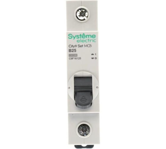 Автоматический выключатель (ав) Systeme Electric City9 set b 25а 1p 6ka 230в C9F16125