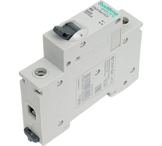 Автоматический выключатель (ав) Systeme Electric City9 set b 6а 1p 6ka 230в C9F16106