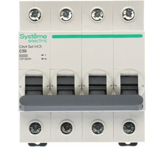 Автоматический выключатель (ав) Systeme Electric City9 set с 50а 4p 6ka 400в C9F36450