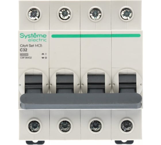 Автоматический выключатель (ав) Systeme Electric City9 set с 32а 4p 6ka 400в C9F36432