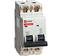 Автоматический выключатель EKF ВА 47-63, 2P 2А D 4,5kA  SQmcb4763-2-02D
